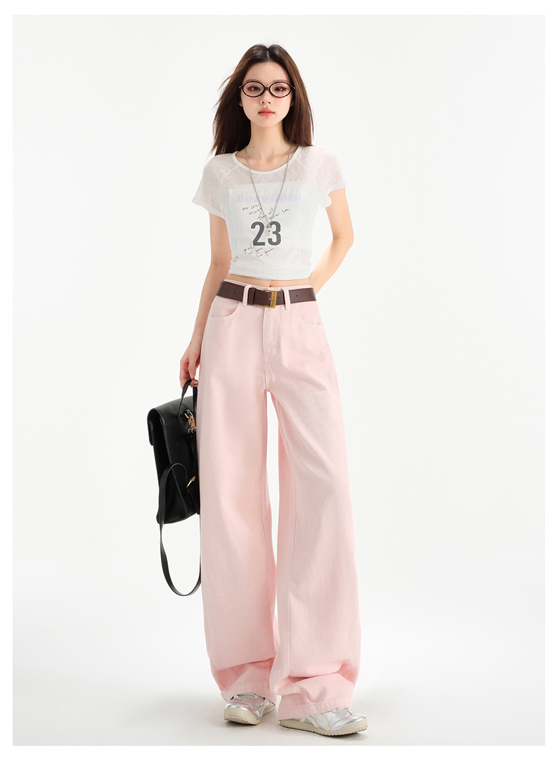 Cherry Blossom Wide Leg Draping Mop Jeans 009e45cd B202 4998 8b41 212bdea94635