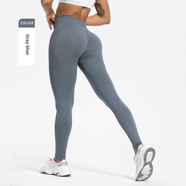 women's sports fitness pants seamless hip raise high waist yoga pants