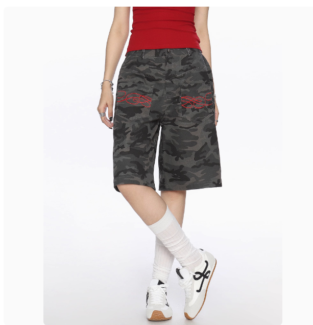 American Camouflage Multi-pocket Cropped Trousers 07df0dc0 A814 419e B18e Af0551621707