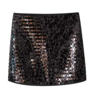 heavy industry glitter hot girl high waist skirt