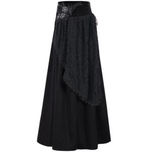 fashion gothic style lace up waist women's skirt