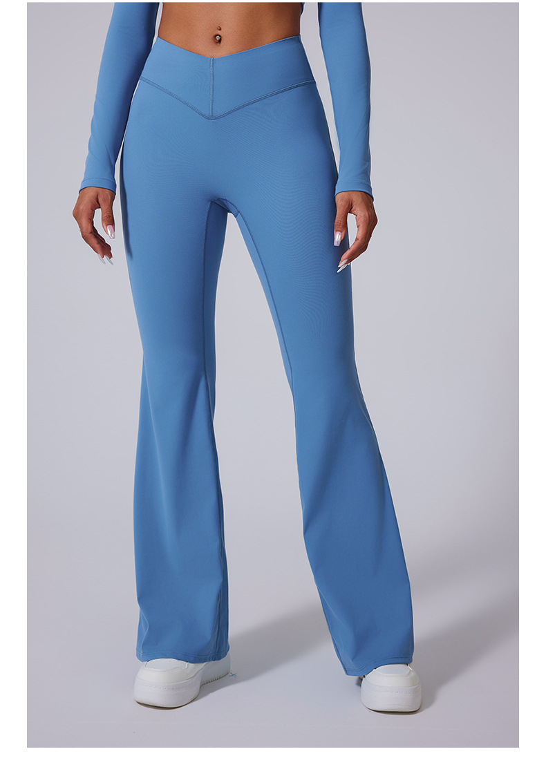 Brushed Flared V-waist Sports Tight Trousers O1CN01ksy2vk1WtWApICJGN 2214643082846 0 Cib