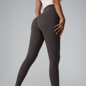 new sports trousers pocket high waist seamless nude feel yoga pants