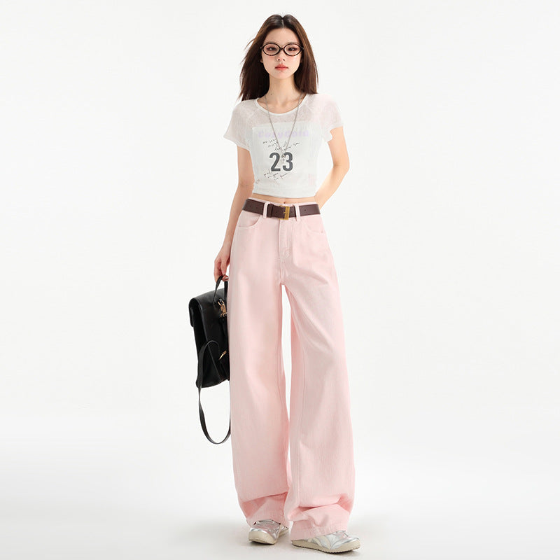 cherry blossom wide leg draping mop jeans cherry blossom wide leg draping mop jeans