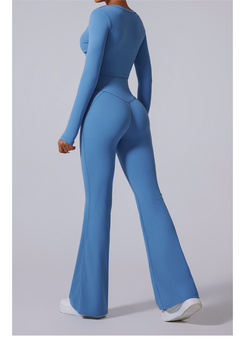 Brushed Flared V-waist Sports Tight Trousers O1CN018uxWj41WtWAmINVJ7 2214643082846 0 Cib