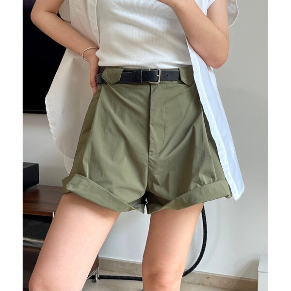 loose a line style slimming casual cropped pants