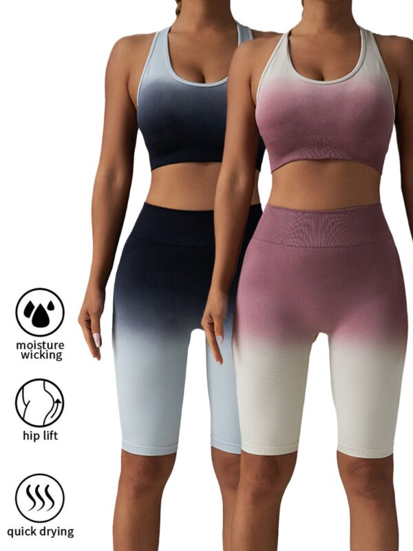 2 Pack Workout Shorts For Women Scrunch Butt Lifting High Waisted Yoga Gym Seamless Booty Biker Shorts - Image 4