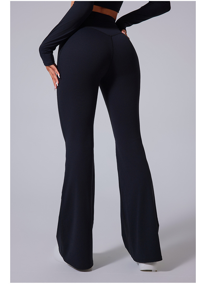 Brushed Flared V-waist Sports Tight Trousers O1CN011nAZgl1WtWAt7XCmx 2214643082846 0 Cib