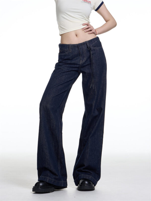 4e87eaa9-b88f-4d71-bf0e-a18c959b48e7 American Retro Washed Worn Jeans Women's Loose Straight - Image 5