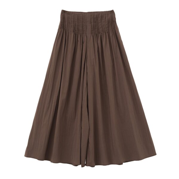 women's summer thin pleated draping casual wide leg pants