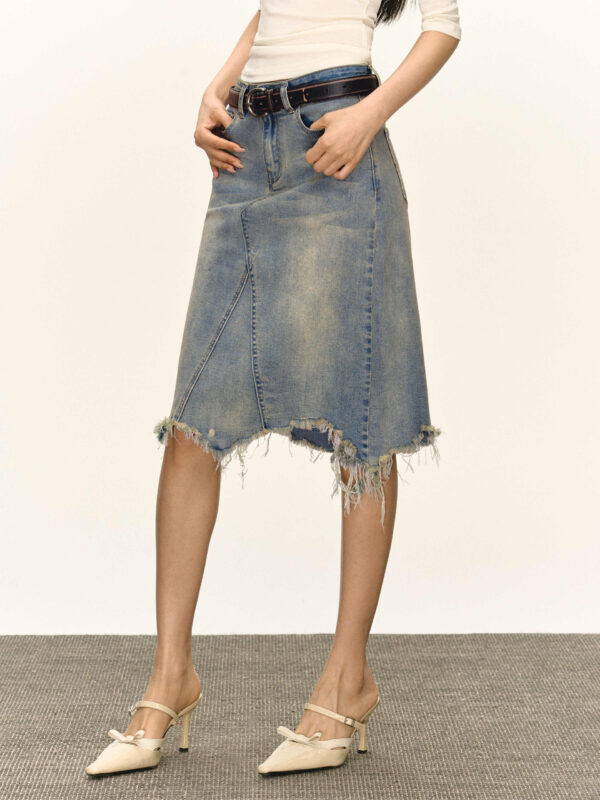 retro skirt women's bag hip short skirt