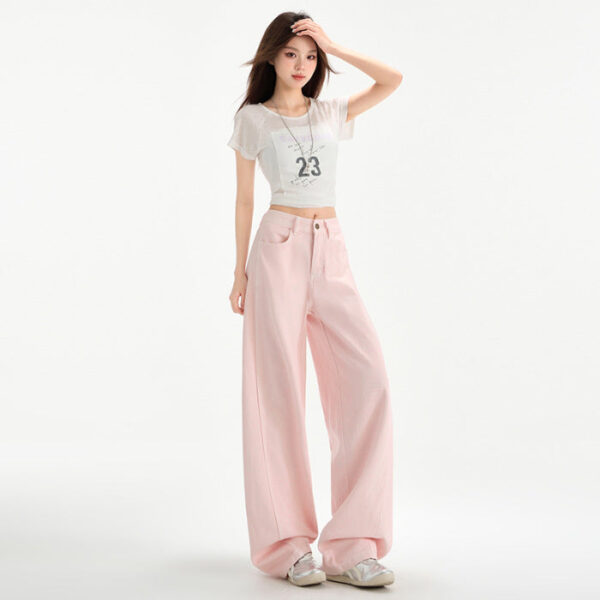 cherry blossom wide leg draping mop jeans cherry blossom wide leg draping mop jeans