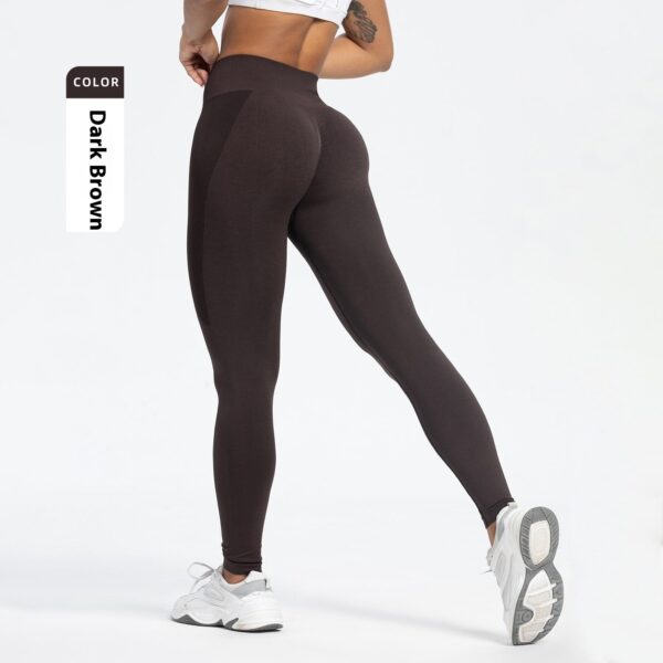 women's sports fitness pants seamless hip raise high waist yoga pants