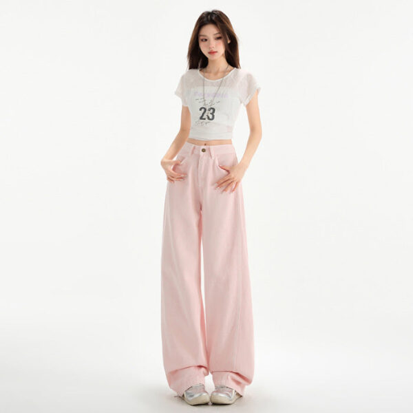 cherry blossom wide leg draping mop jeans cherry blossom wide leg draping mop jeans