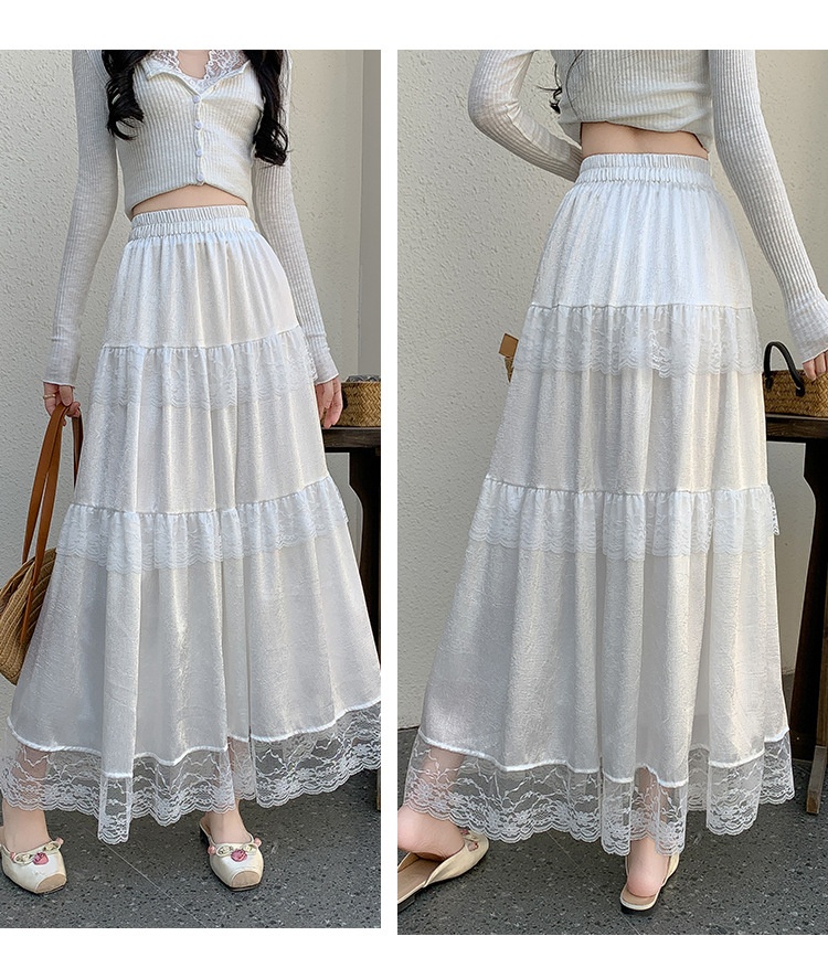 French Style Gentle Ruffled Lace Stitching Tiered Skirt O1CN011Q3Msd1S7eNAjwim4 3909862200 0 Cib