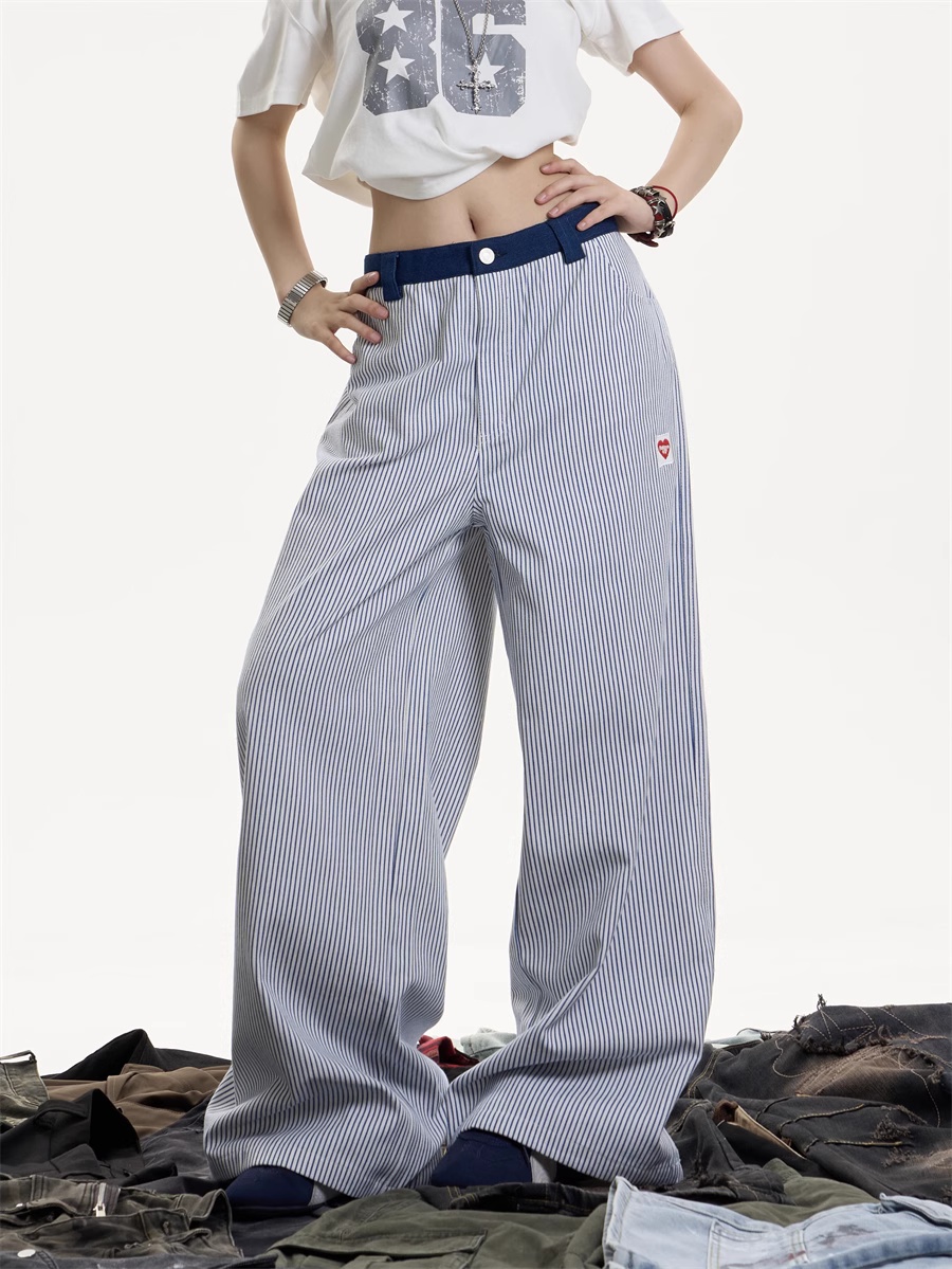 High Street Striped Casual Sports Pants Female 7c4529bf Eb3e 41c0 98a8 D8b43f3c9eae