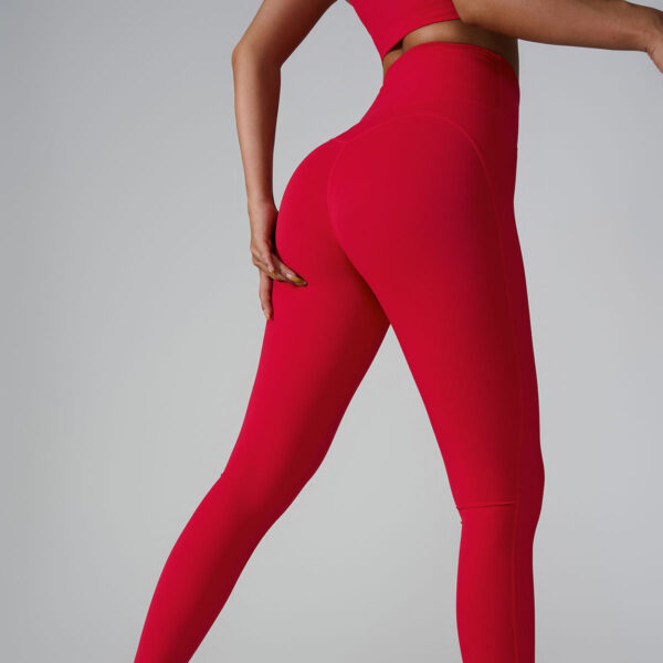 new sports trousers pocket high waist seamless nude feel yoga pants