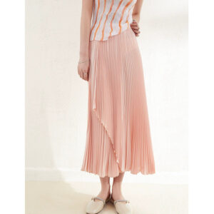 women's pleated skirt high end drape