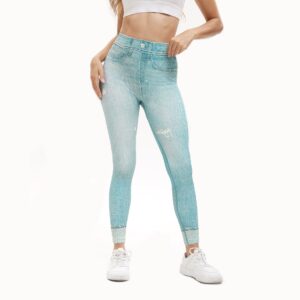 retro printed high waist tight leggings comfortable stretch sports yoga pants