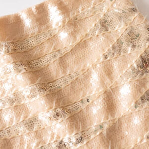 european and american heavy industry glitter sequin wave pattern skirt