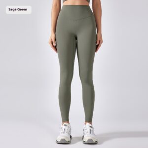 elastic high waisted trousers yoga pants belly contracting peach hip training