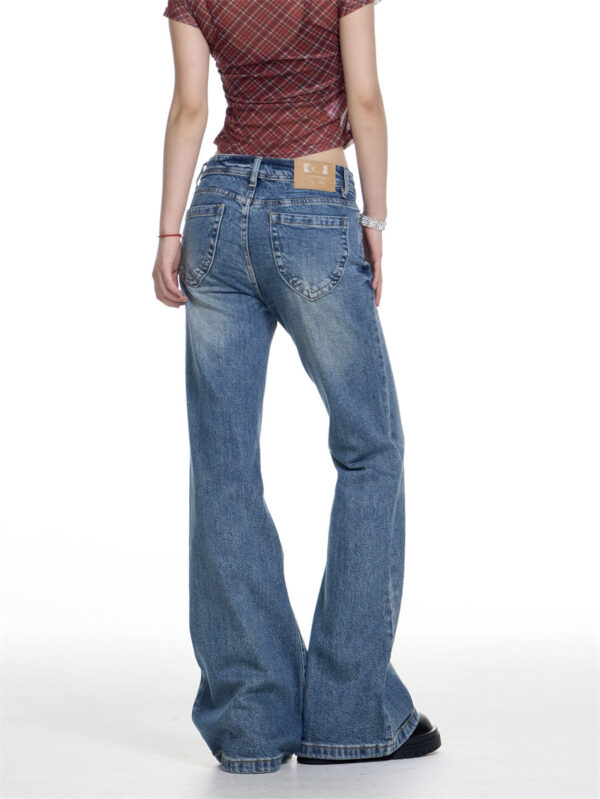 American-style Retro Washed Skinny Jeans Women's High Street Slimming - Image 4