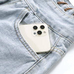 high waisted wide leg denim shorts for women