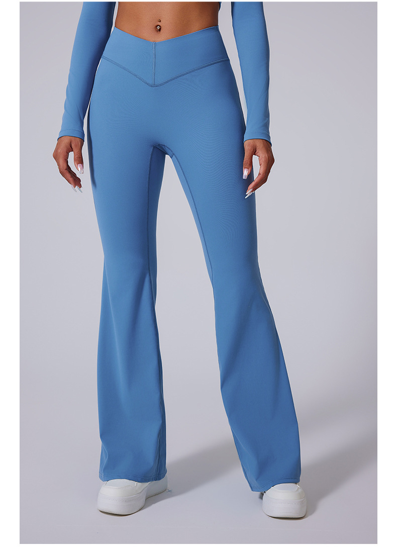 Brushed Flared V-waist Sports Tight Trousers O1CN01ksy2vk1WtWApICJGN 2214643082846 0 Cib
