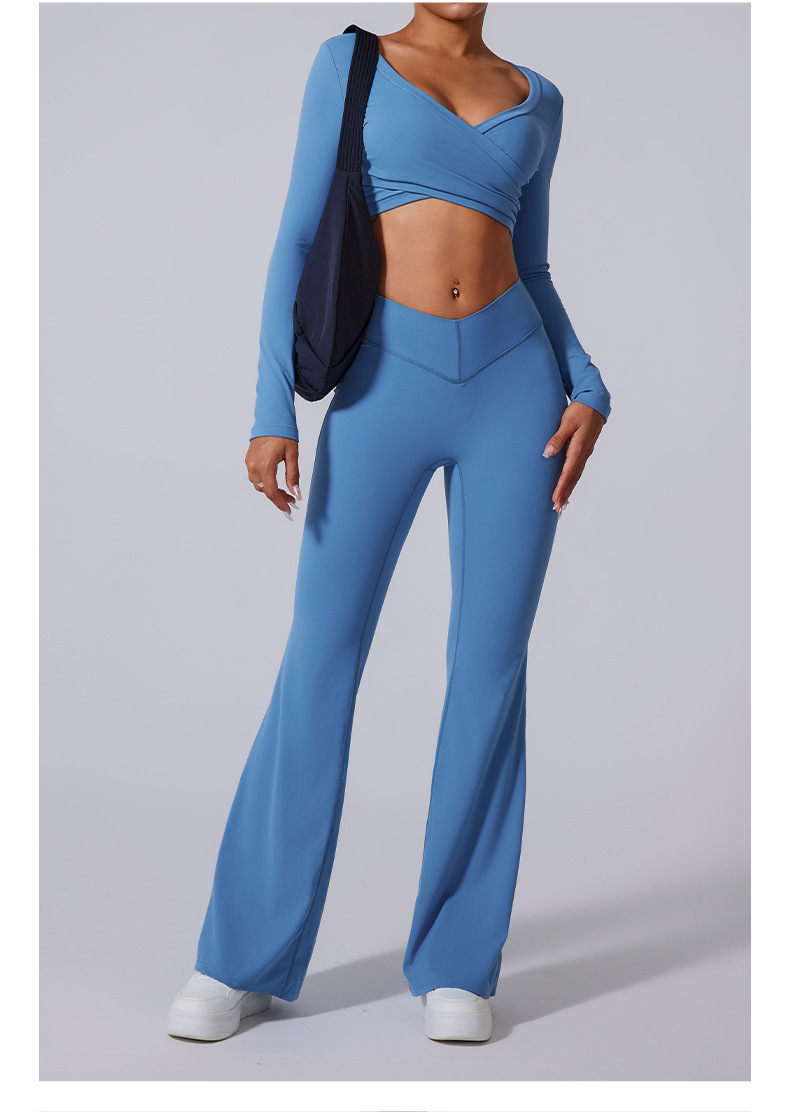 Brushed Flared V-waist Sports Tight Trousers O1CN01G8EnQV1WtWArttKDN 2214643082846 0 Cib