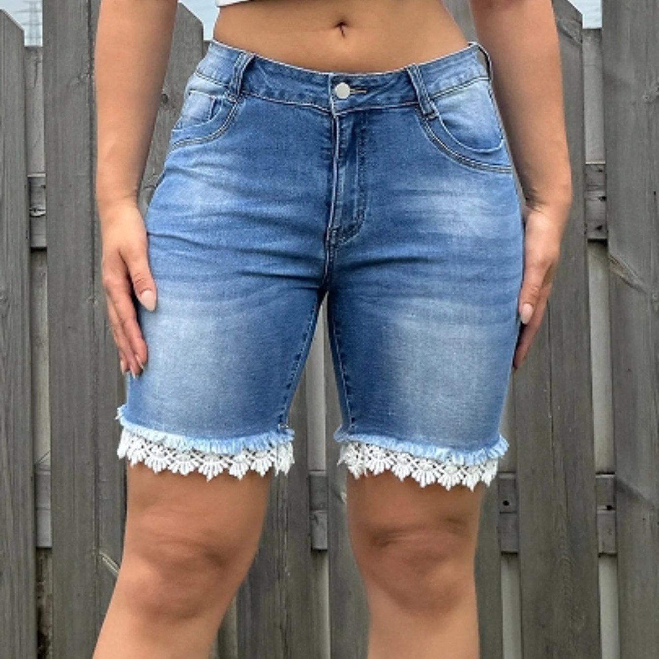 chic light blue high waisted plus size denim shorts with chic light blue high waisted plus size denim shorts with