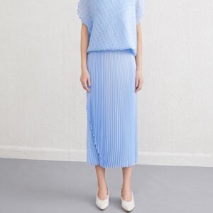 women's pleated skirt high end drape