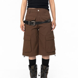 high street embroidered large workwear with pocket shorts