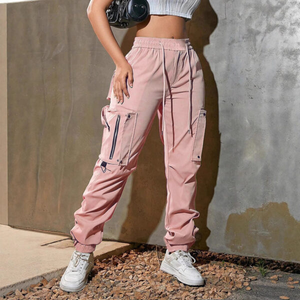 overalls summer american sports pants