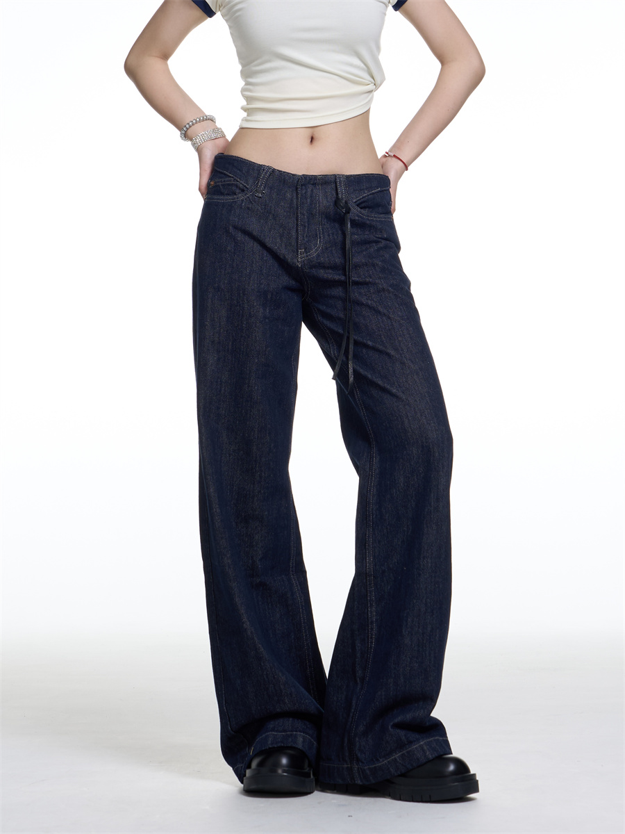 American Retro Washed Worn Jeans Women's Loose Straight Cd6fde8b 0089 4b9e 9b51 491a4a2761de