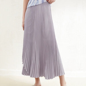 women's pleated skirt high end drape