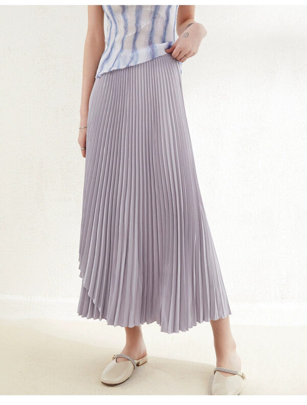 women's pleated skirt high end drape
