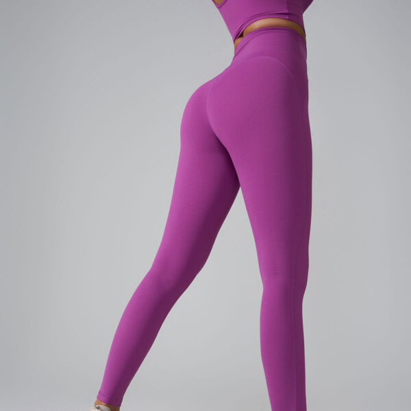 new sports trousers pocket high waist seamless nude feel yoga pants