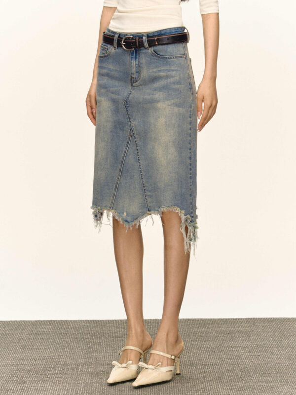 retro skirt women's bag hip short skirt