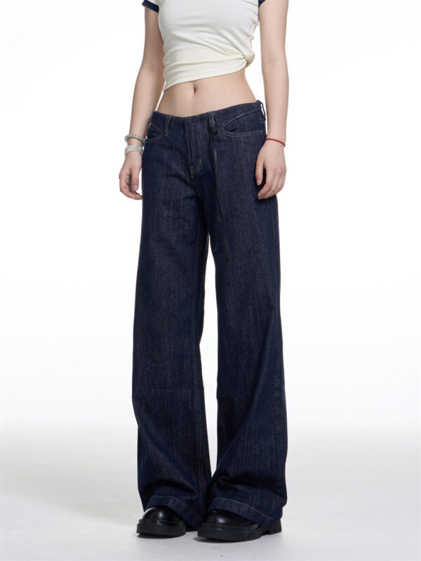 f554c1da-5009-493f-8200-4c546a53976f American Retro Washed Worn Jeans Women's Loose Straight - Image 3